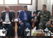 دیدارمدیر مخابرات منطقه فارس با فرمانده ارشد نظامی استان‌های فارس و کهگیلویه ‌و بویراحمد