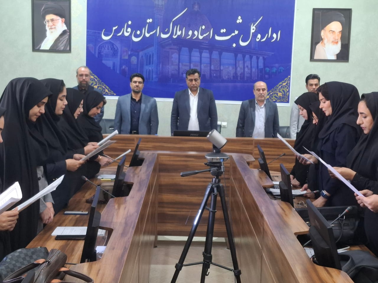 برگزاری مراسم تحلیف سردفتران پذیرفته شده دفاتر اسناد رسمی فارس