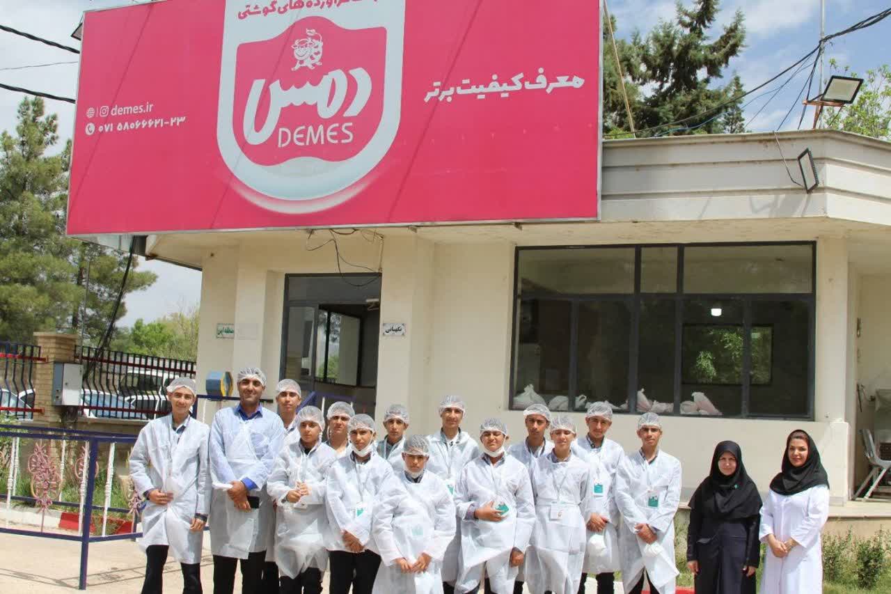بازدید سفیران استاندارد از واحد تولیدی دمس با هدف آشنایی با استاندارد و کنترل کیفیت محصولات