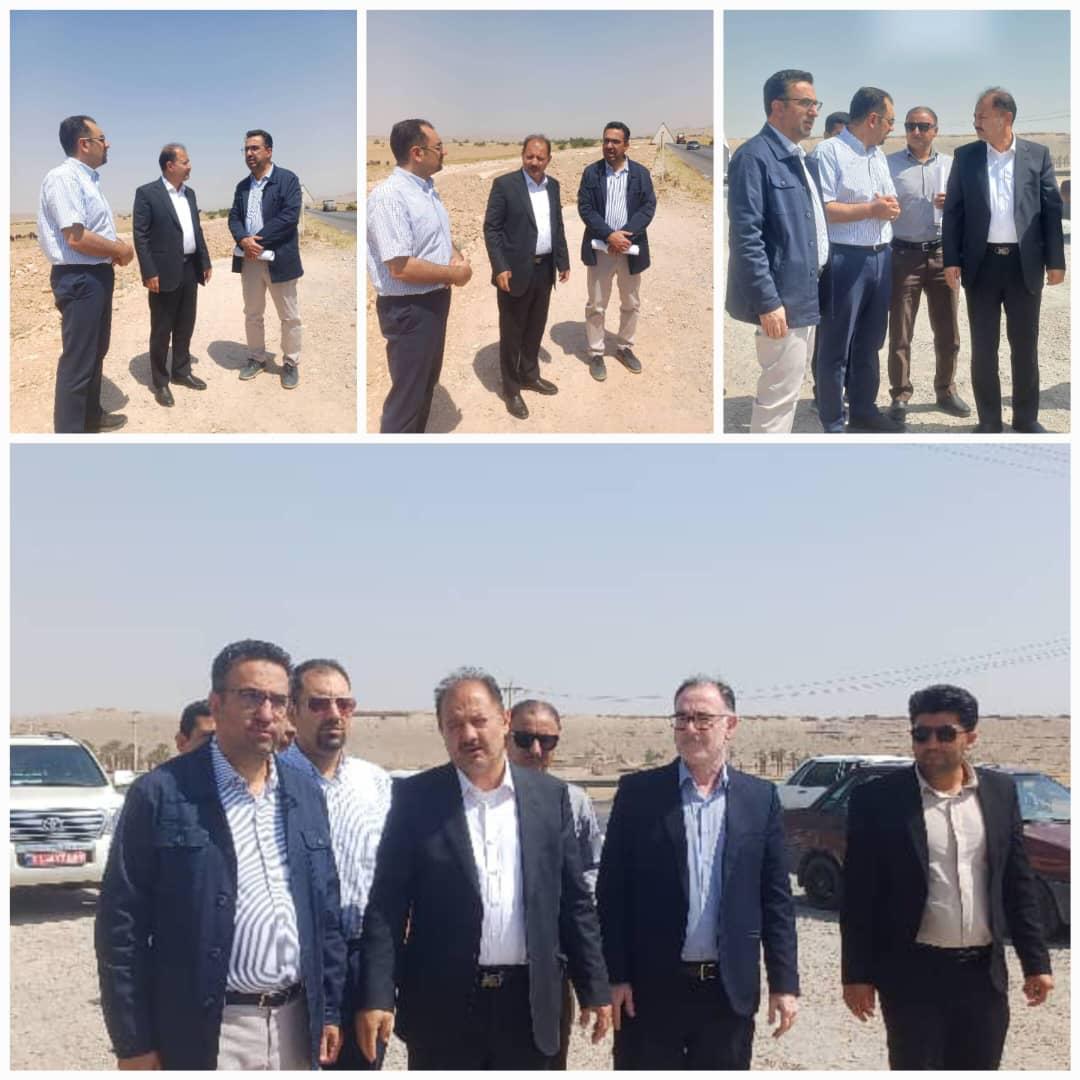 بازدید مدیر کل ومعاونین راه و شهرسازی فارس و نماینده مردم فسا در مجلس شورای اسلامی از پروژههای راهسازی در محورهای شرق فارس