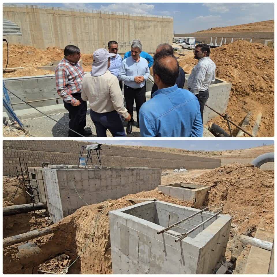 بازدید مدیرعامل شرکت آبفا شیراز از پروژه ارتقاء ایستگاه پمپاژ تعادلی صدرا