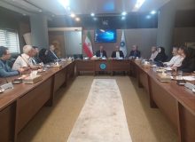 جلسه هم‌اندیشی معاون ارزیابی کیفیت سازمان ملی استاندارد ایران با روسای تشکل ها و فعالان اقتصادی استان فارس