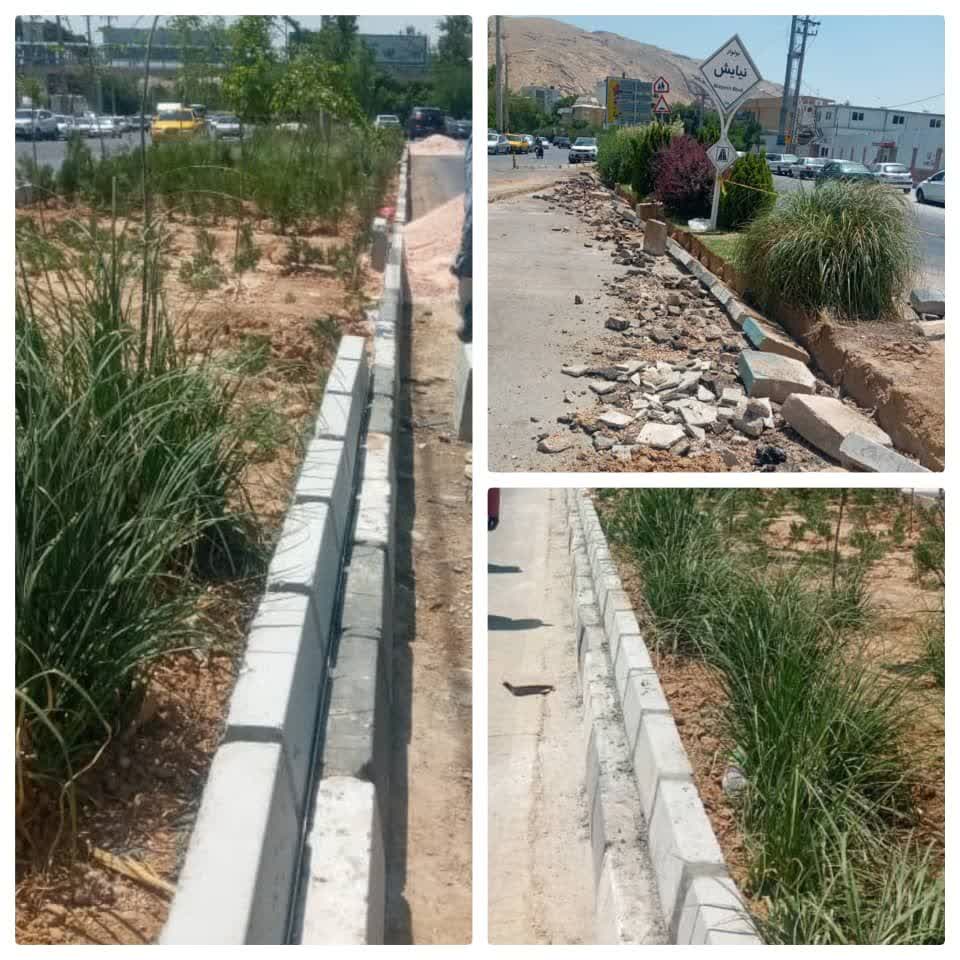 آغاز اجرای طرح های  هندسی و ترافیکی منطقه یک