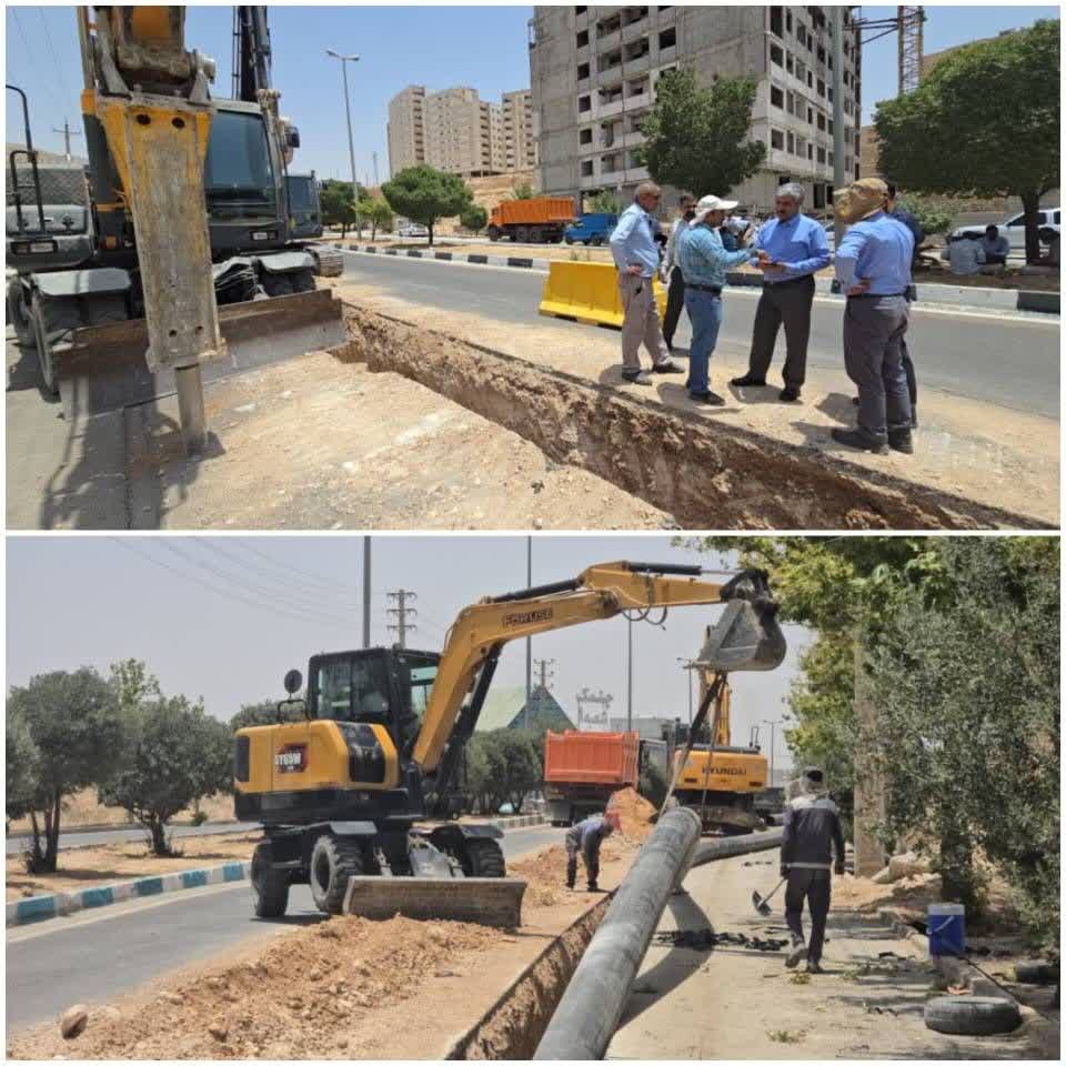 پیشرفت ۶۰ درصدی خط انتقال آب در مسیر زاگرس تا کوهسار شهر صدرا