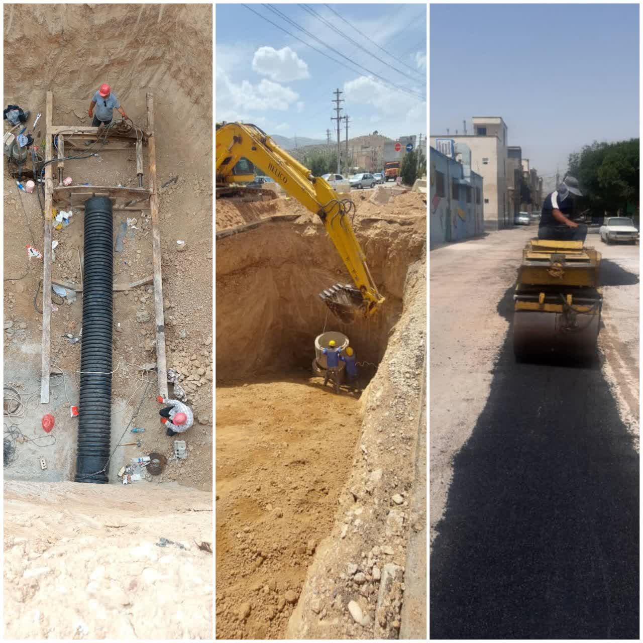 ارتقاء بهداشت عمومی در شهرک سجادیه با اجرای شبکه فاضلاب ۱۳ کیلومتری