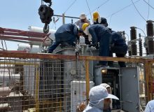 تعویض واشر ترانسفورماتور ۱۵ مگاوات شهرستان کازرون با تلاش یک تیم ۳۵ نفره