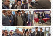 بازدید رئیس کل دادگستری فارس و دادستان عمومی و انقلاب مرکز استان فارس از غرفه اتاق اصناف 