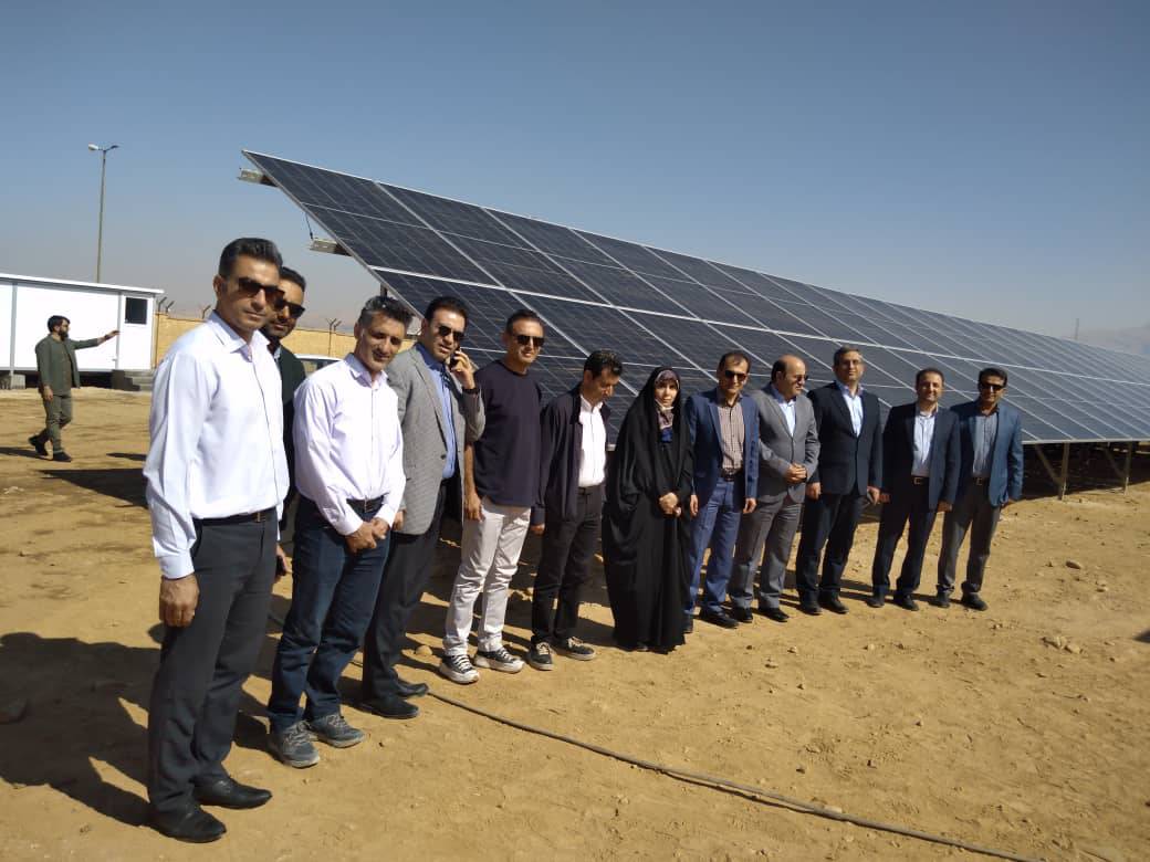 تزریق ۹مگاوات برق خورشیدی شیراز به شبکه سراسری