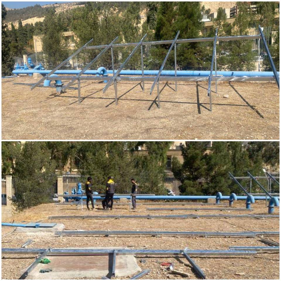 آغاز عملیات احداث نیروگاه خورشیدی در ساختمان مرکزی شرکت آب و فاضلاب شیراز